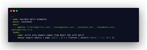 The classic usage of a multi line string in Ansible is in the. . Jinja2 split string ansible